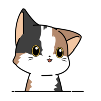 personnage de dessin animé chat minou png