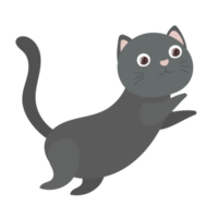 desenho de gato em estilo simples png