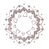 Mandala doodle line art png