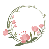 floral wreath cartoon png