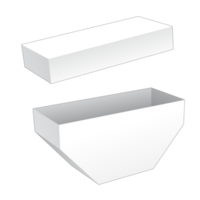 3D-förpackningslåda mockup png