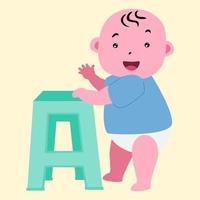 Baby Holding Chair vector