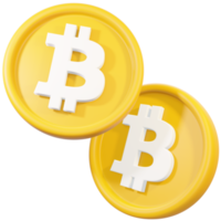 illustration d'icône de pièce de monnaie bitcoin png
