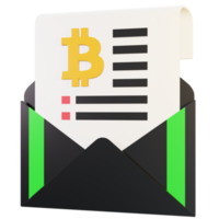 bitcoin email icon illustration png