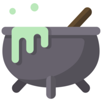 cauldron icon in flat style png