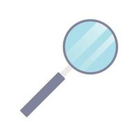 Magnifying Glass Flat Illustration. Clean Icon Design Element on Isolated White Background vector