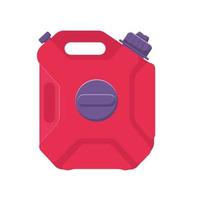 Fuel Jerrycan, Gasoline Canister Flat Illustration. Clean Icon Design Element on Isolated White Background vector