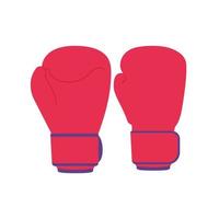 ilustración plana de guantes de boxeo. elemento de diseño de icono limpio sobre fondo blanco aislado vector