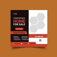 Social media post design  template vector