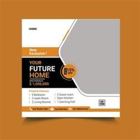 social media post template vector