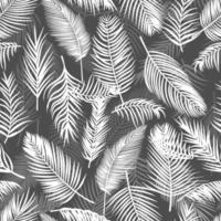 tropical background  palm leaves vector seamless pattern