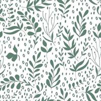 Vector seamless pattern with leaves illustration