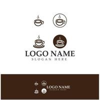 Coffee cup Logo Template vector icon illustration  design