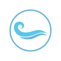 water wave,wave beach vector illustration design logo template