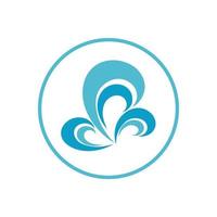 water wave,wave beach vector illustration design logo template