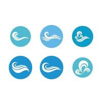 water wave,wave beach vector illustration design logo template