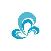 water wave,wave beach vector illustration design logo template