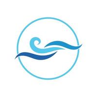 water wave,wave beach vector illustration design logo template