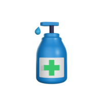 3d icon Hand Sanitizer Medical theme png