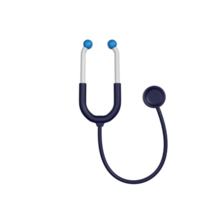 3d ikon stetoskop medicinskt tema png