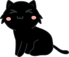 lindo gato de dibujos animados. gatito mascota png