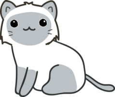 cute cat cartoon. kitty pet png