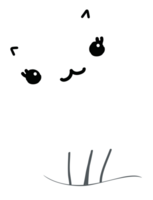 lindo gato de dibujos animados. gatito png