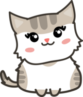 desenho de gato fofo. gatinha png