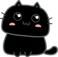 lindo gato de dibujos animados. gatito png