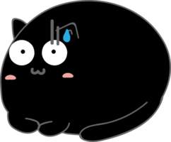 lindo gato de dibujos animados. gatito mascota png