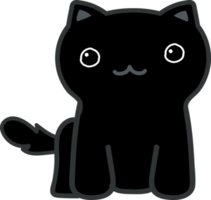 simpatico cartone animato gatto. gattino domestico png