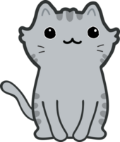 lindo gato de dibujos animados. gatito mascota png