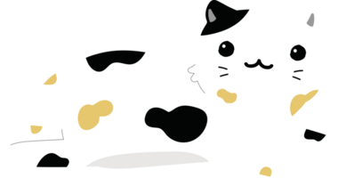 cute cat cartoon. kitty png