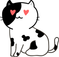 dessin animé de chat mignon. chaton animal de compagnie png