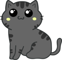 dessin animé de chat mignon. chaton animal de compagnie png