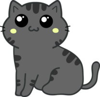 lindo gato de dibujos animados. gatito mascota png