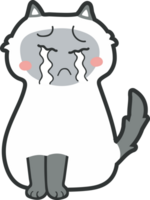 lindo gato de dibujos animados. gatito mascota png