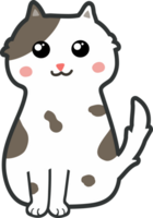 desenho de gato fofo. gatinha png