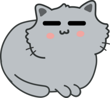 lindo gato de dibujos animados. gatito mascota png