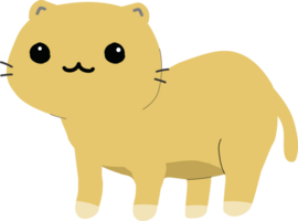 lindo gato de dibujos animados. gatito png