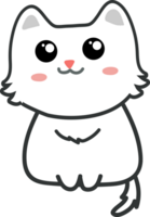 lindo gato de dibujos animados. gatito png