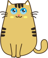 dessin animé de chat mignon. minou png