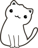 simpatico cartone animato gatto. gattino domestico png