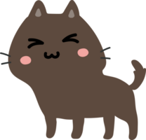 dessin animé de chat mignon. minou png