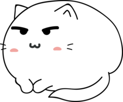 lindo gato de dibujos animados. gatito mascota png