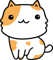 cute cat cartoon. kitten pet png