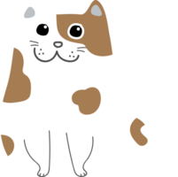 süßer Katzen-Cartoon. Kätzchen png