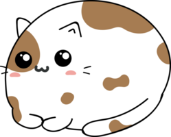 lindo gato de dibujos animados. gatito mascota png