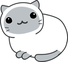 dessin animé de chat mignon. chaton animal de compagnie png