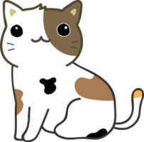 lindo gato de dibujos animados. gatito mascota png